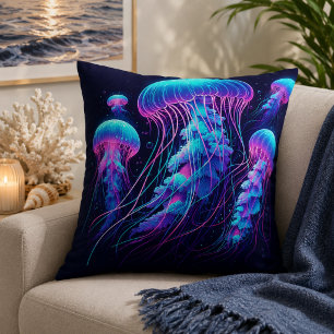 Flowing Ocean: Jellyfish Inspired Dekorativ kudde