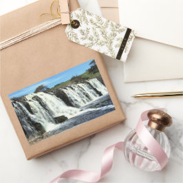 Flowing Waters of Hopkins Falls Rektangulärt Klistermärke