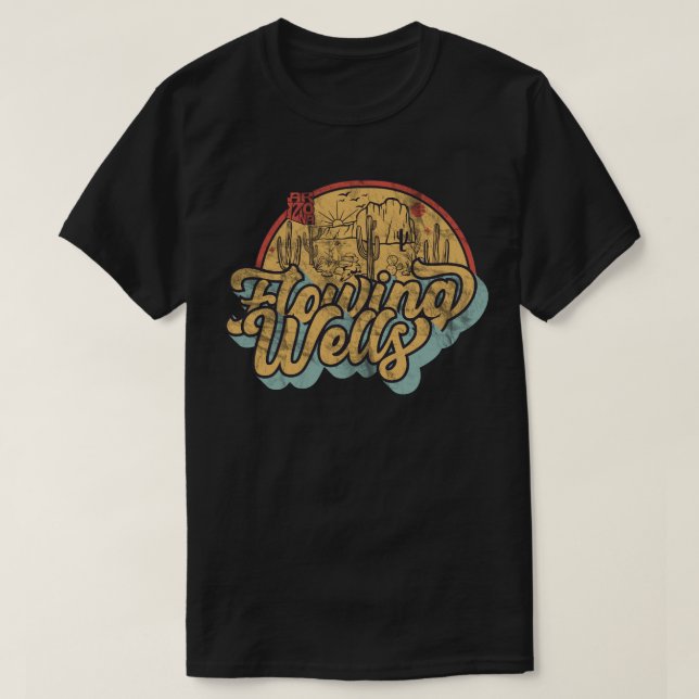 Flowing Wells, Arizona T Shirt (Design framsida)