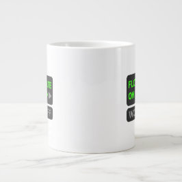 Flowstate on - World off | Motiverande kaffe Mugg Jumbo Mugg