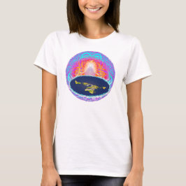 Flowy för YHWH CreationWomens cirklar bästa T-shirt