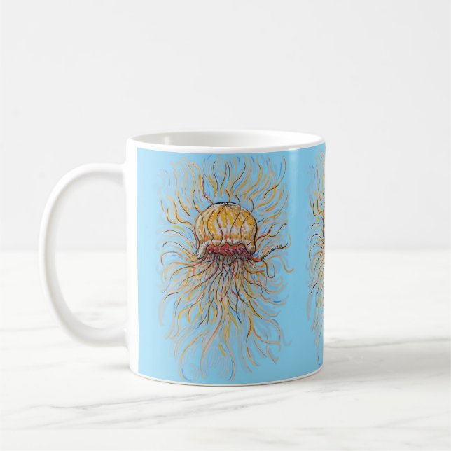 Flowy Jellyfish Kaffemugg (Vänster)