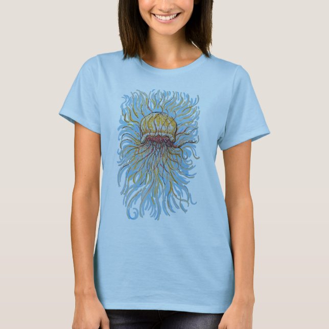 Flowy Jellyfish T Shirt (Framsida)