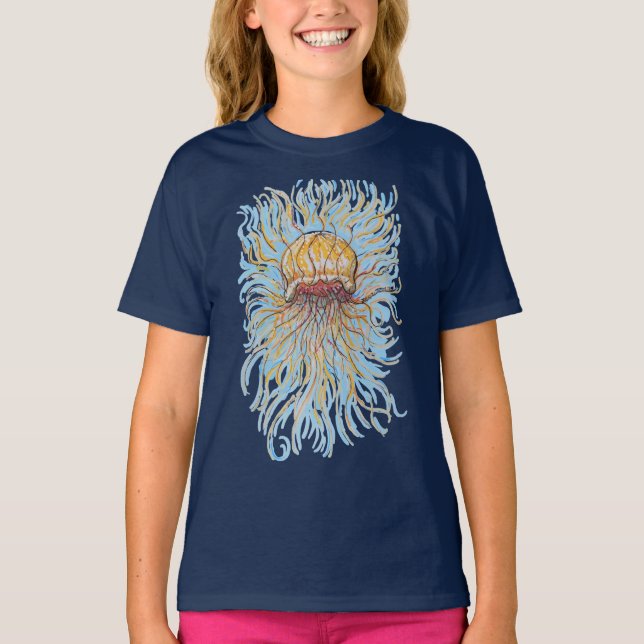 Flowy Jellyfish T Shirt (Framsida)