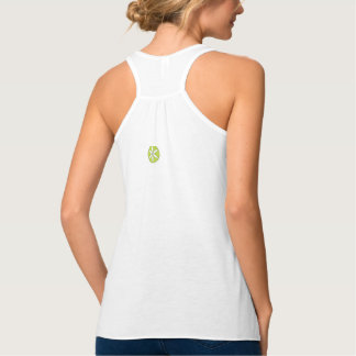 Flowy Racerback logotyptank Linne Med Racerback