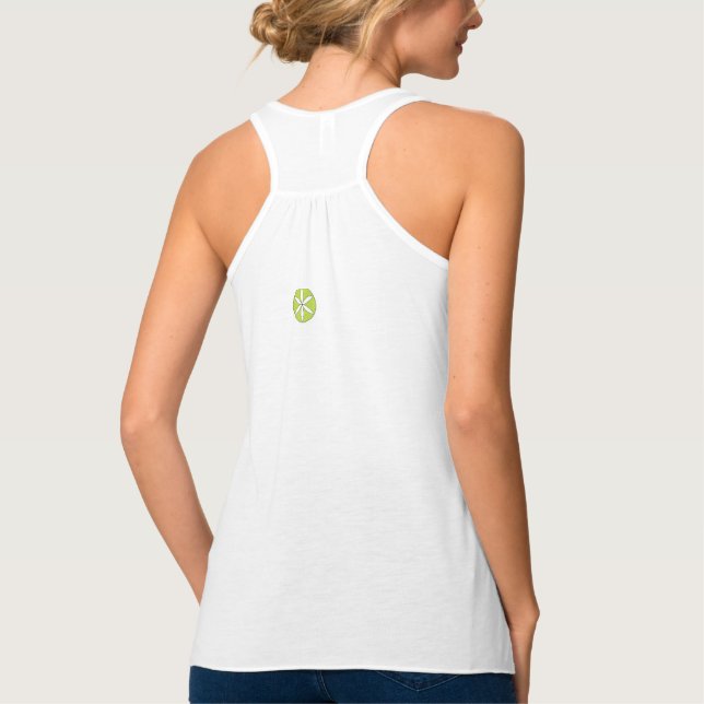 Flowy Racerback logotyptank Linne Med Racerback (Baksida)