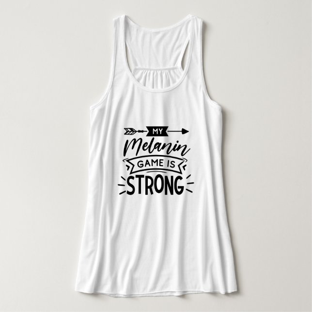 Flowy Racerback-Tanktop Linne Med Racerback (Design framsida)
