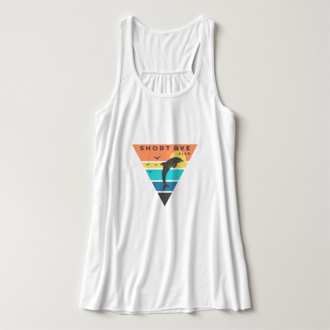 Flowy Tank Linne Med Racerback (Design framsida)
