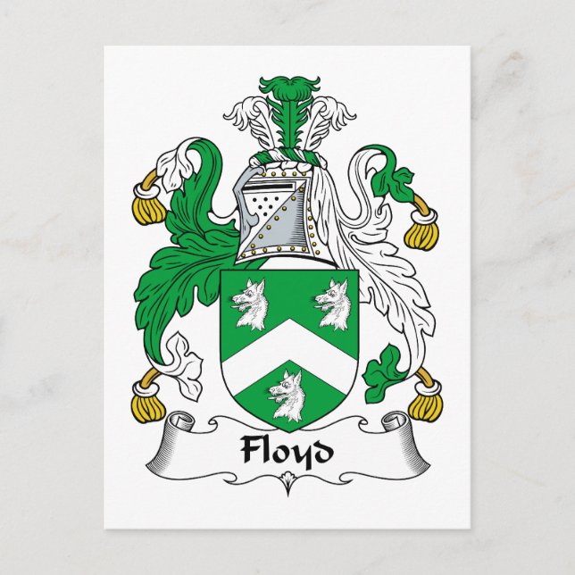 Floyd Family Crest Vykort (Framsida)