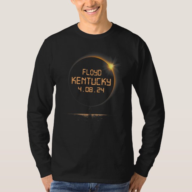 Floyd Kentucky KY Total Solar Eclipse April 8 2024 T Shirt (Framsida)