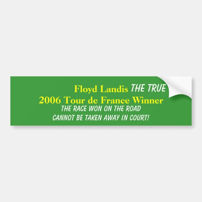 Floyd Landis Tour De France 2006 W…, - Skräddarsy Bildekal (Framsidan)