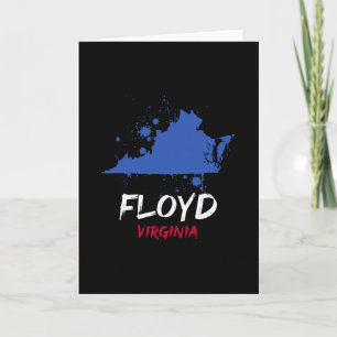 Floyd Virginia Va färgsprut Minneskapsresa souveni Kort