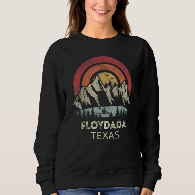 Floydada Texas Mountain Sunset Sunrise Kayaking T Shirt (Framsida)
