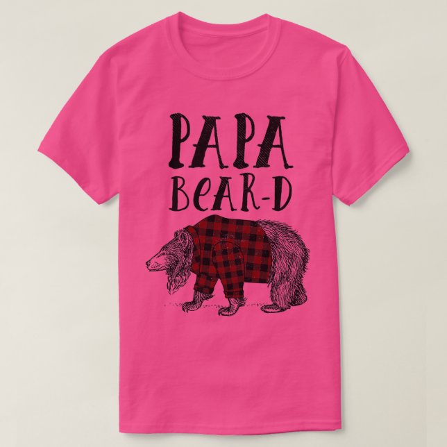 Flskanal Pappa Bear Beard T Shirt (Design framsida)