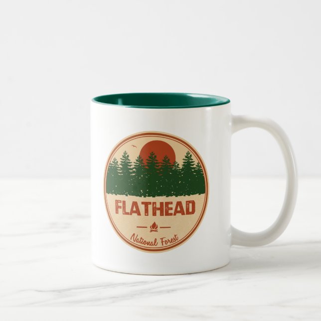 Flthead National Forest Två-Tonad Mugg (Höger)
