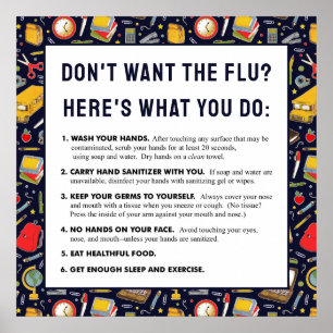 Flu Season Advice Poster