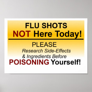 Flu shot NOT hit idag Poster