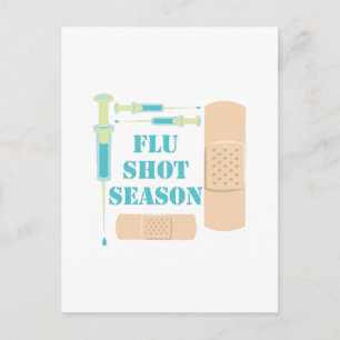 Flu Shot Vykort