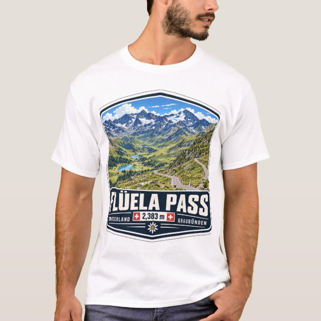Flüela Pass T Shirt (Framsida)