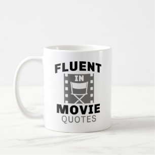 Fluent i filmcitat kaffemugg
