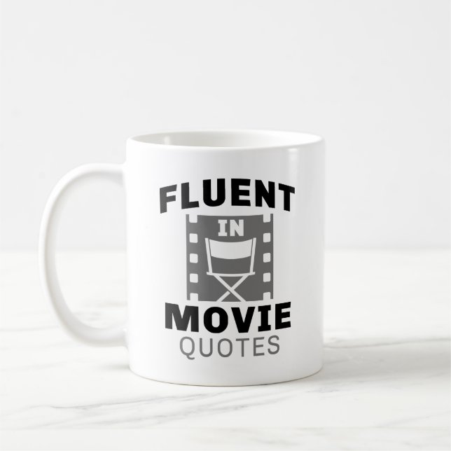 Fluent i filmcitat kaffemugg (Vänster)