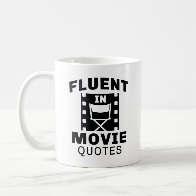 Fluent i filmcitat kaffemugg (Vänster)