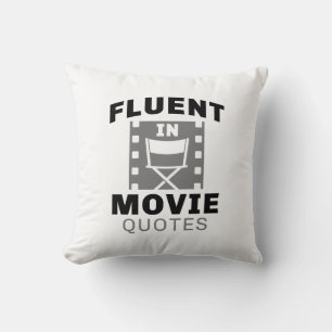 Fluent i filmcitat kudde