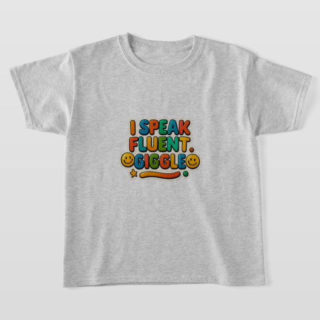 Fluent i Giggles Kids Tee (Laydown)