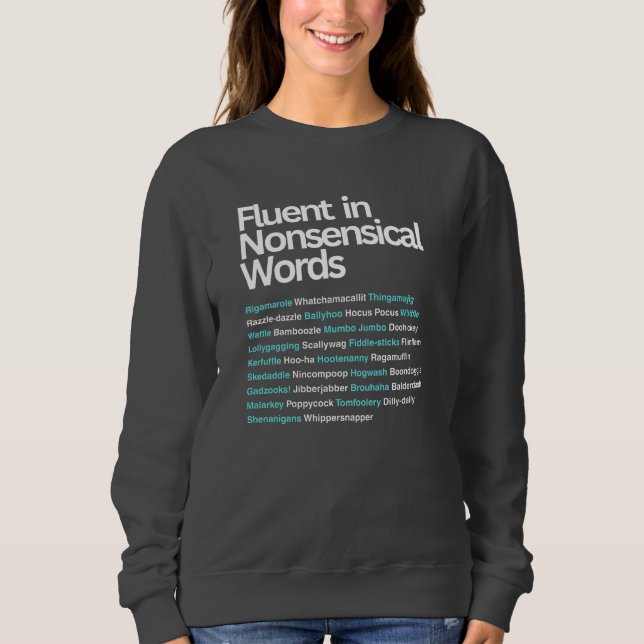 Fluent i icke-sensibiliserat Ord, sarkastiskt T Shirt (Framsida)