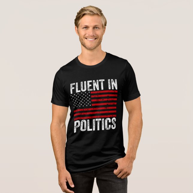 Fluent i Politik T Shirt (Framsida Full)