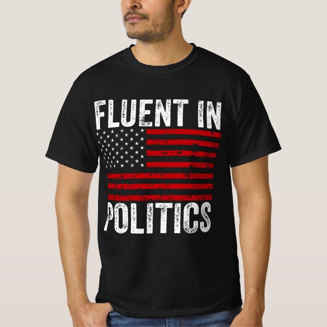 Fluent i Politik T Shirt (Framsida)