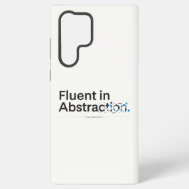 Fluent in Abstraction Minimalist Tech Case