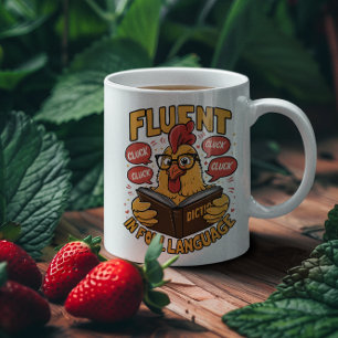 Fluent in Fowl Language, slingern Kaffemugg