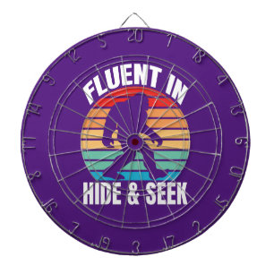 Fluent in Göm och Seek Funny Bigfoot Darttavla