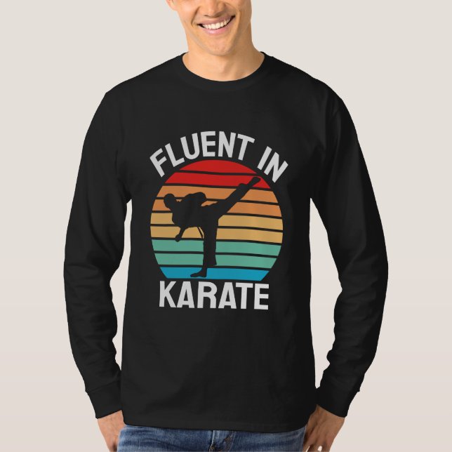 Fluent in Karate Funny Karate T Shirt (Framsida)