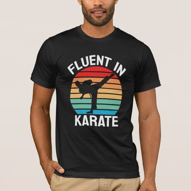 Fluent in Karate Funny Karate T Shirt (Framsida)