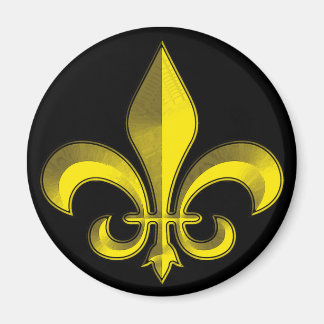 Fluer De Art Bevel Guld Fresco Magnet