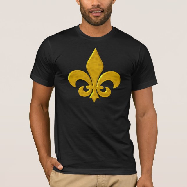 Fluer de Lis Hammered Guld T-shirt (Framsida)