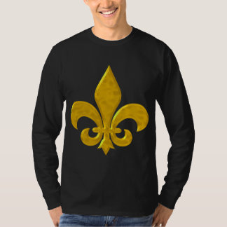 Fluer de Lis Hammered Guld T Shirt