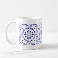 Fluer-de-lis Quatrefoil Mugg