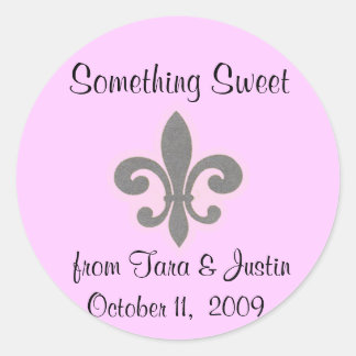 Fluer di Lis Favor Sticker Runt Klistermärke