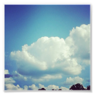 Fluff - Cloud Photo Print Fototryck