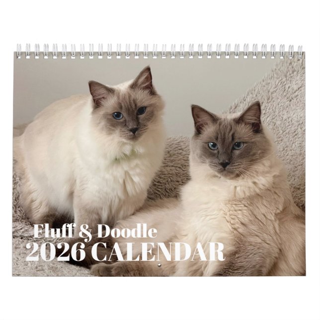 Fluff & Doodle 2026 Kalender (Omslag)