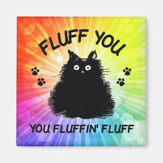 Fluff du fluffin Fluff Kattunge Magnet