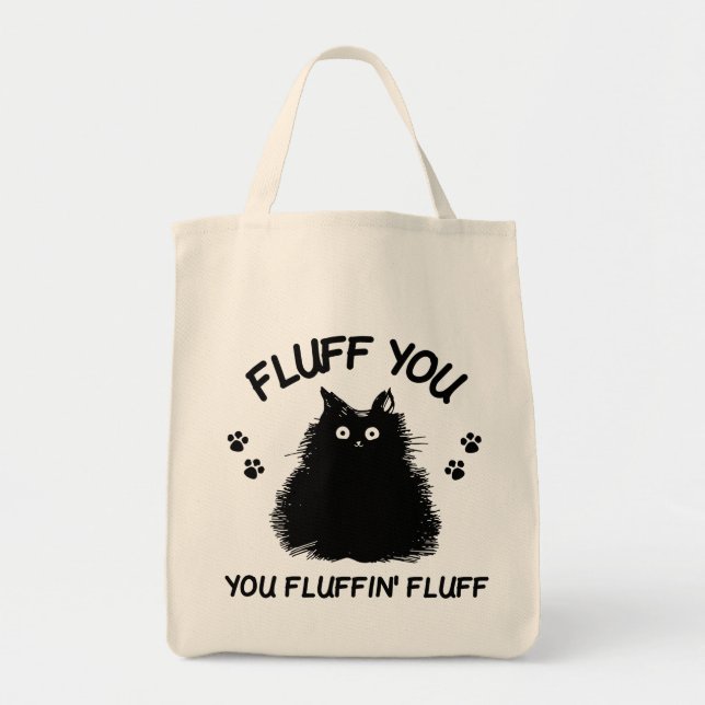Fluff du fluffin Fluff Kattunge Tygkasse (Framsidan)
