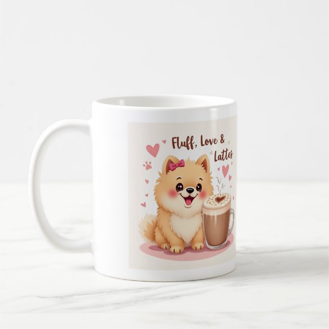 Fluff, Kärlek & Lattes Kaffemugg (Vänster)