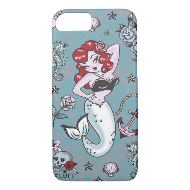 Fluff Molly Sjöjungfru iPhone 7 fodral Case-Mate iPhone Skal (Baksida)