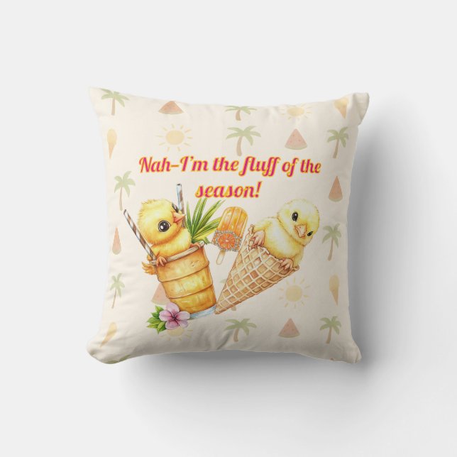 Fluff of the Season – Summer Fun Kudde (Framsida)