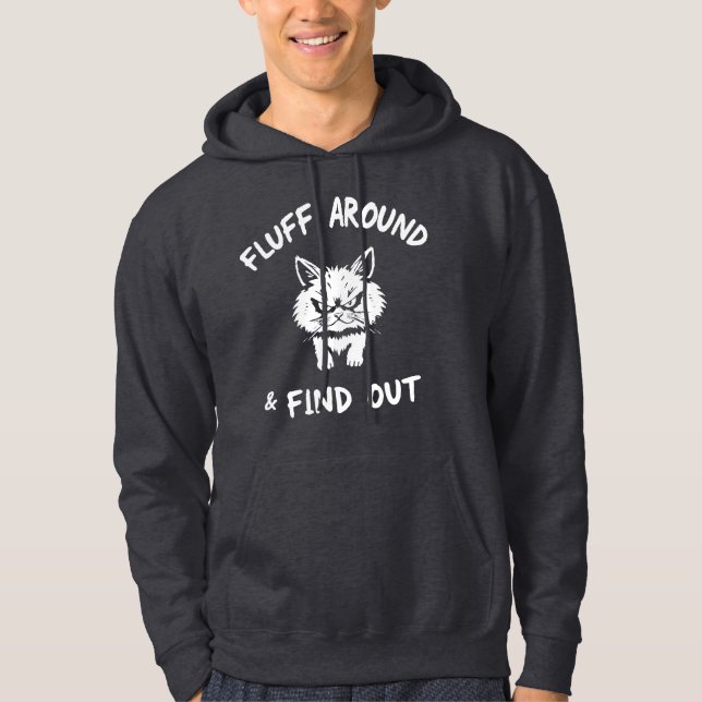 Fluff runt och ta reda på 😼 🔥 hoodie (Framsida)