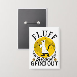 Fluff runt och ta reda på, Scary Cat Halloween Knapp